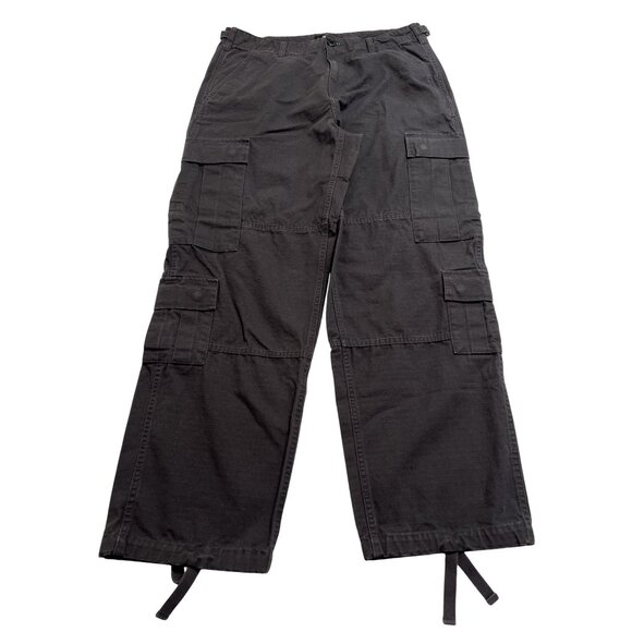 Stussy Surplus Cargo Pants in Nightshade Black - Picture 1 of 5